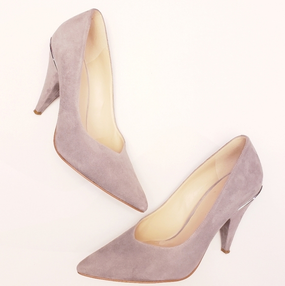 Nine West Gray Pointy Toe Heel - Picture 2 of 6